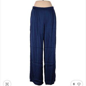 Anthropologie Tina + Jo 100% Rayon Blue Wide Leg Pants